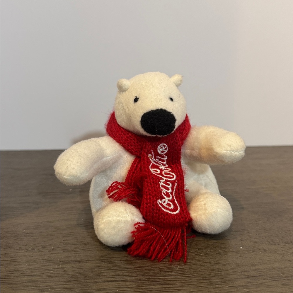 Coca Cola Stuffed Polar Bear plush